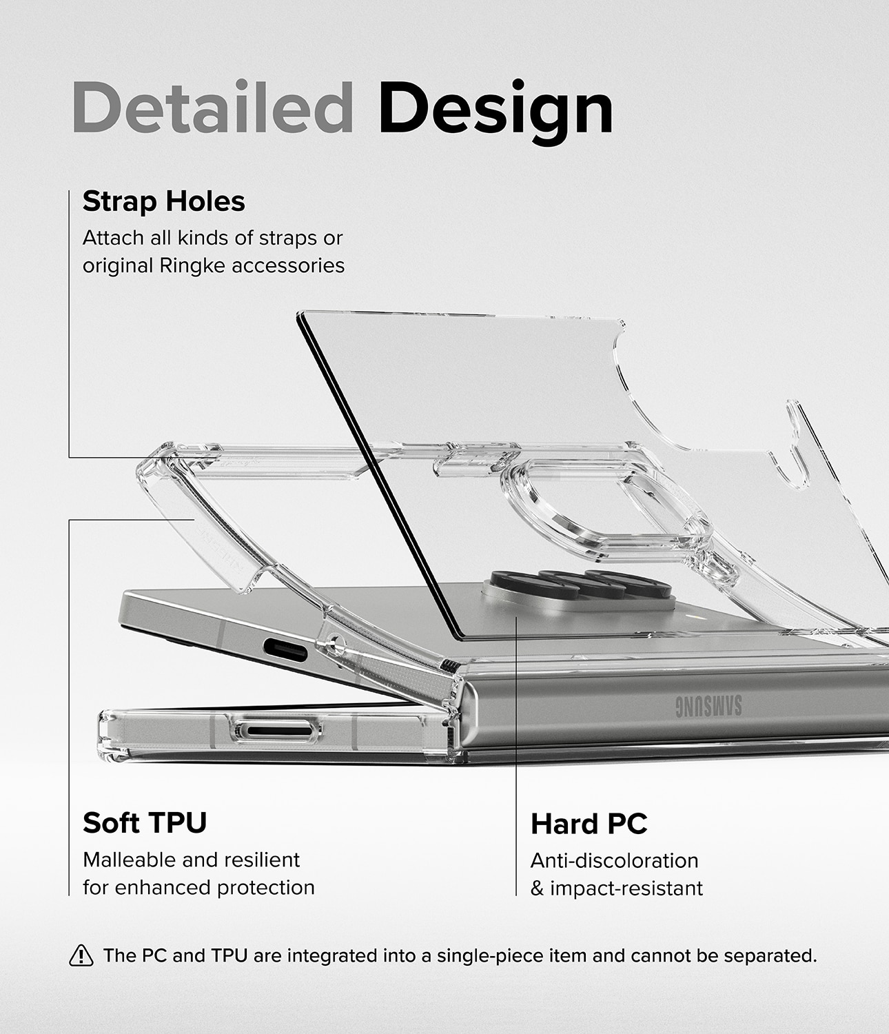 Funda Fusion Samsung Galaxy Z Fold 6 Clear