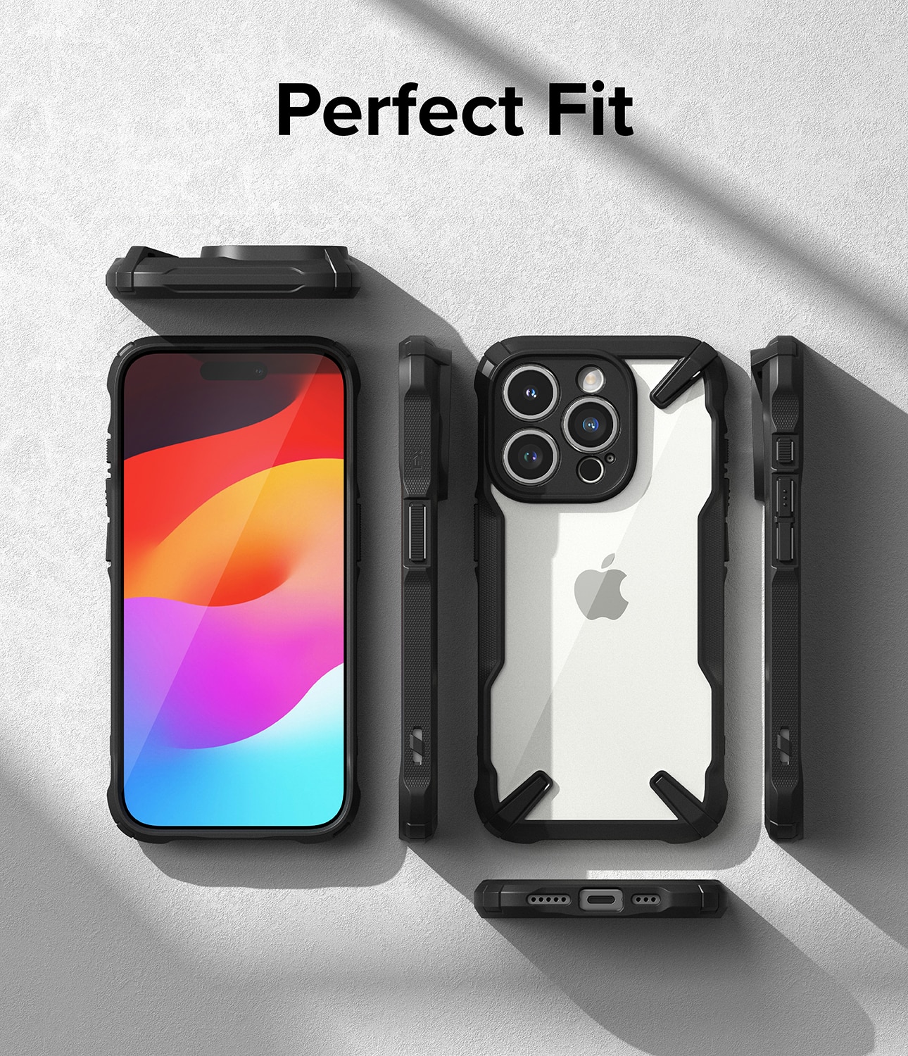 Funda Fusion X iPhone 15 Pro  negro