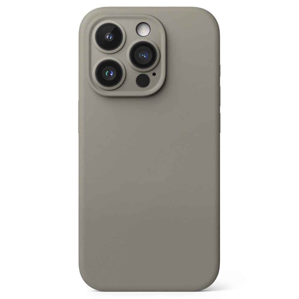 Silicone Magnetic Funda iPhone 15 Pro Gray