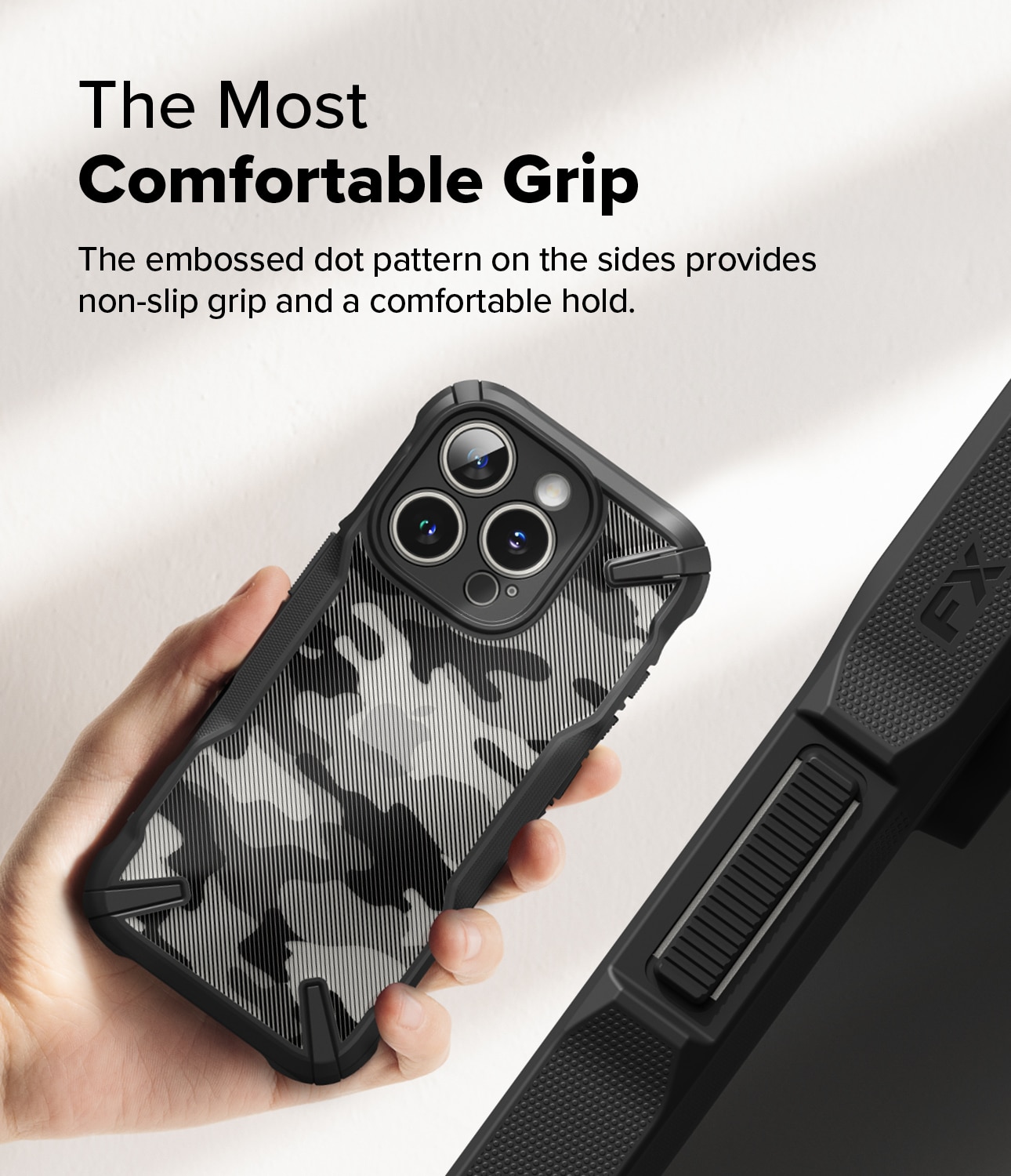 Funda Fusion X iPhone 16 Pro Max Camo Black