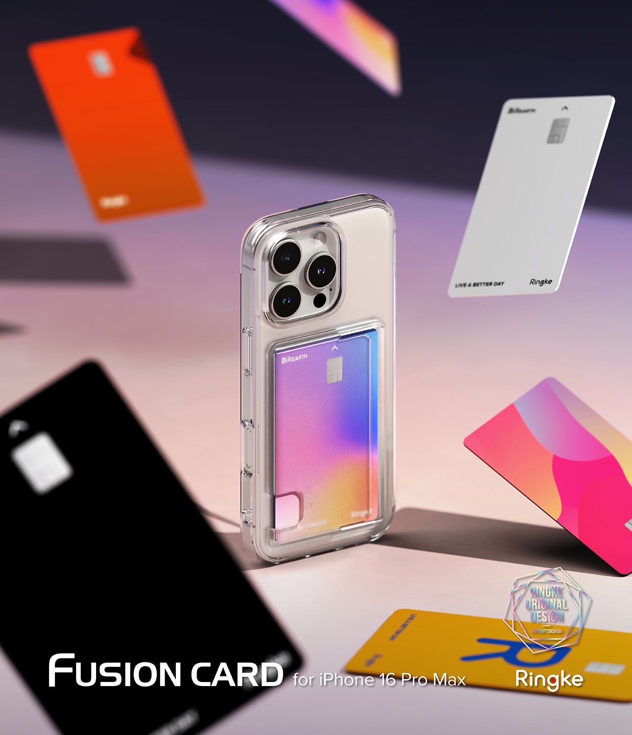 Funda Fusion Card iPhone 16 Pro Max transparente