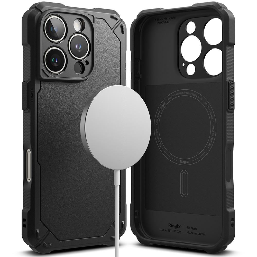 Rugged Gear Magnetic Funda iPhone 16 Pro Max Black