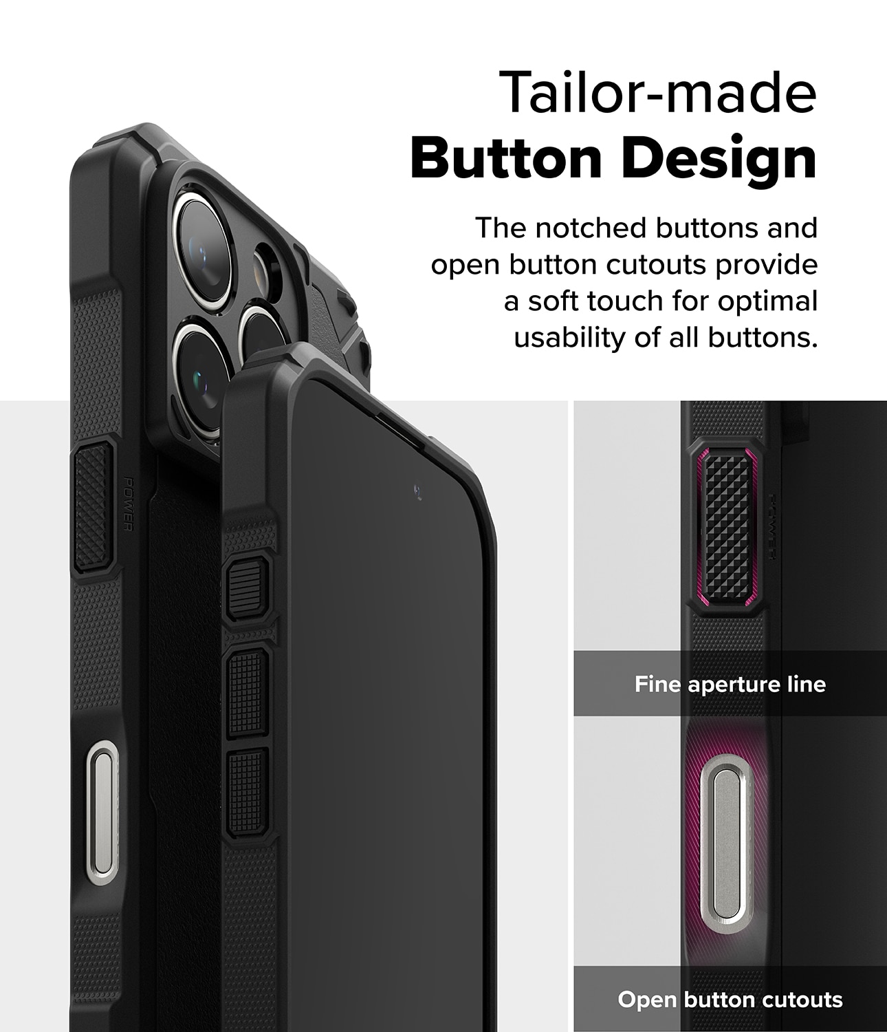 Rugged Gear Magnetic Funda iPhone 16 Pro Max Black