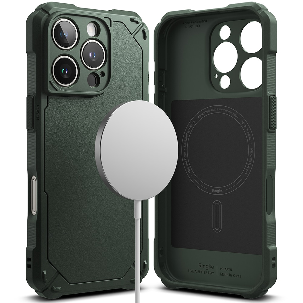 Rugged Gear Magnetic Funda iPhone 16 Pro Max Dark Green