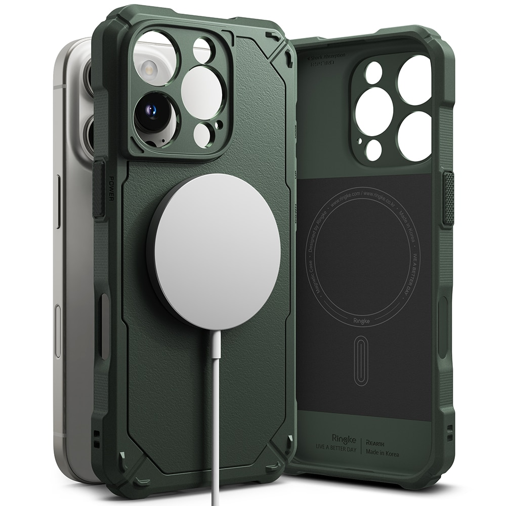 Rugged Gear Magnetic Funda iPhone 16 Pro Max Dark Green