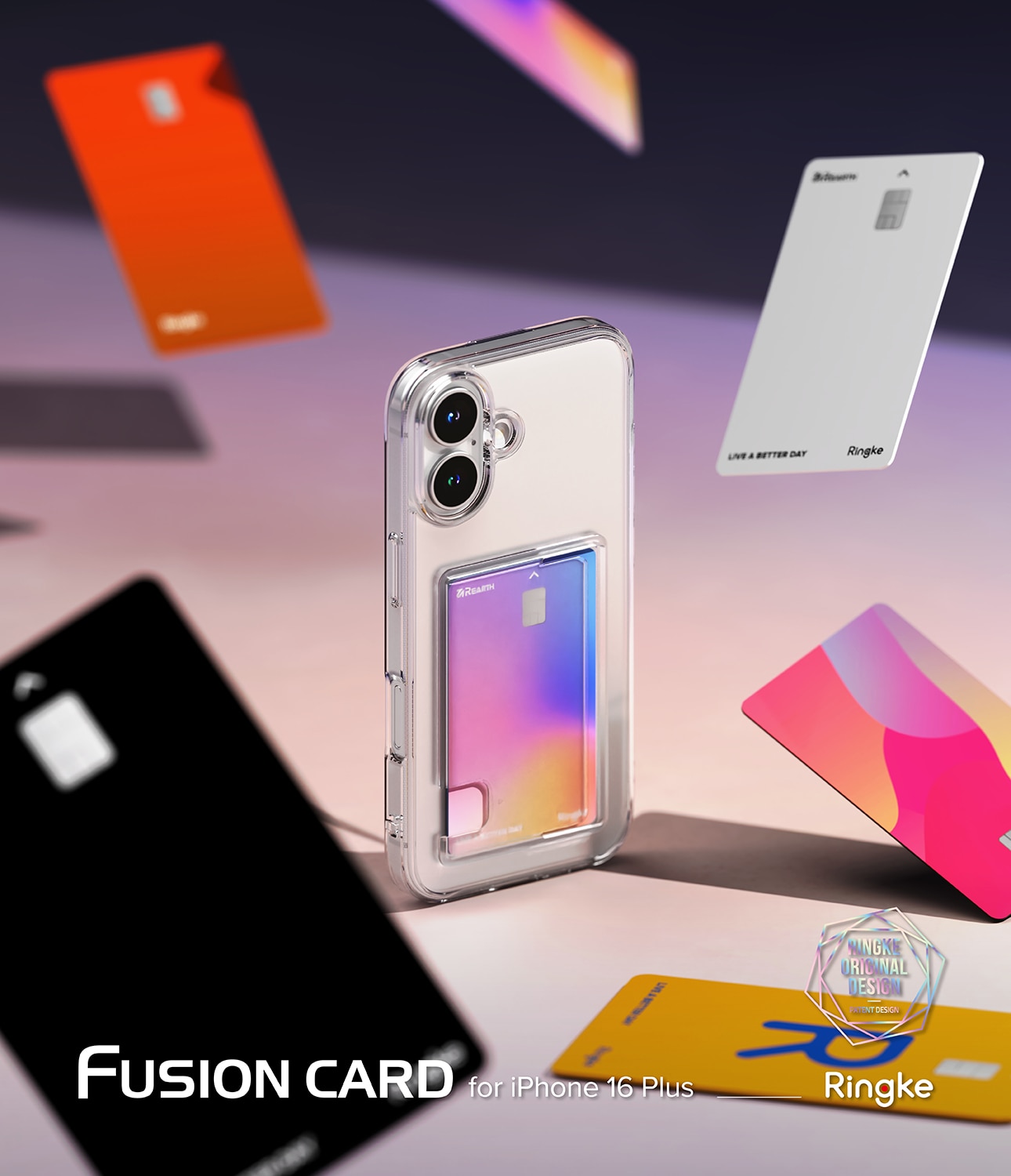 Funda Fusion Card iPhone 16 transparente