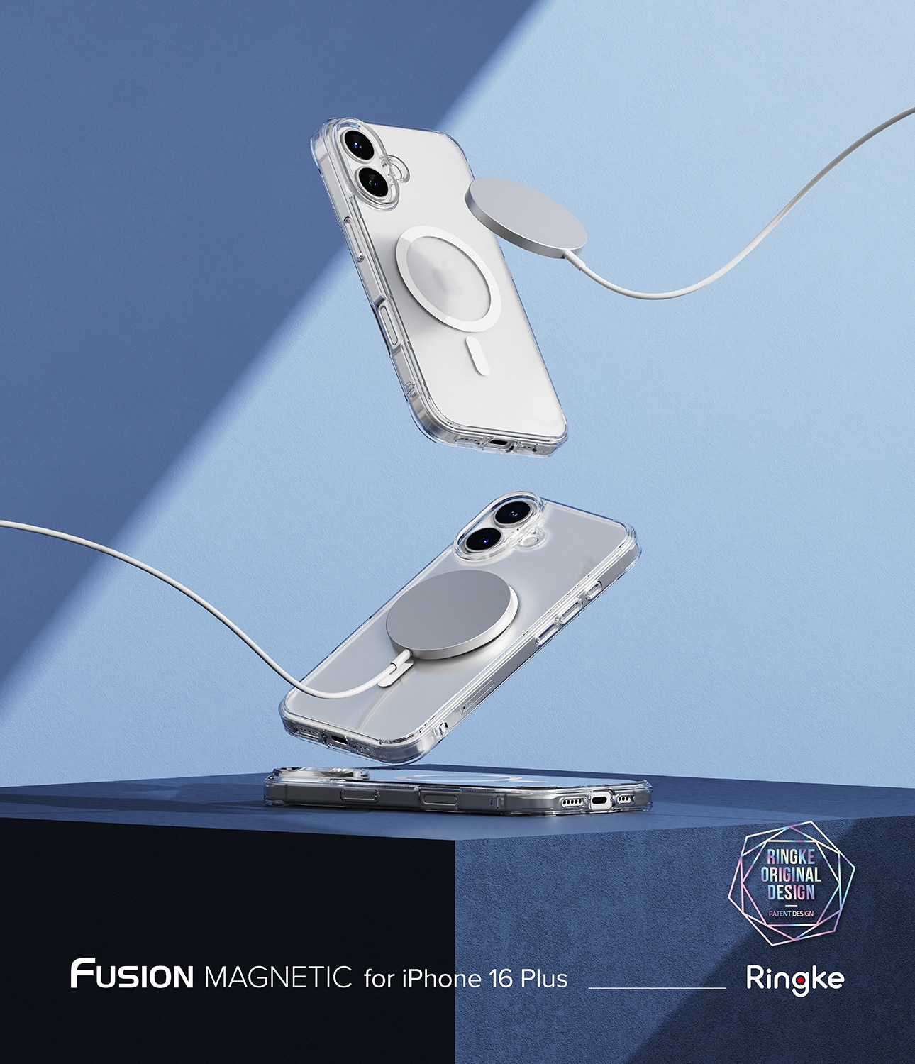 Funda Fusion Magnetic iPhone 16 Plus Transparente