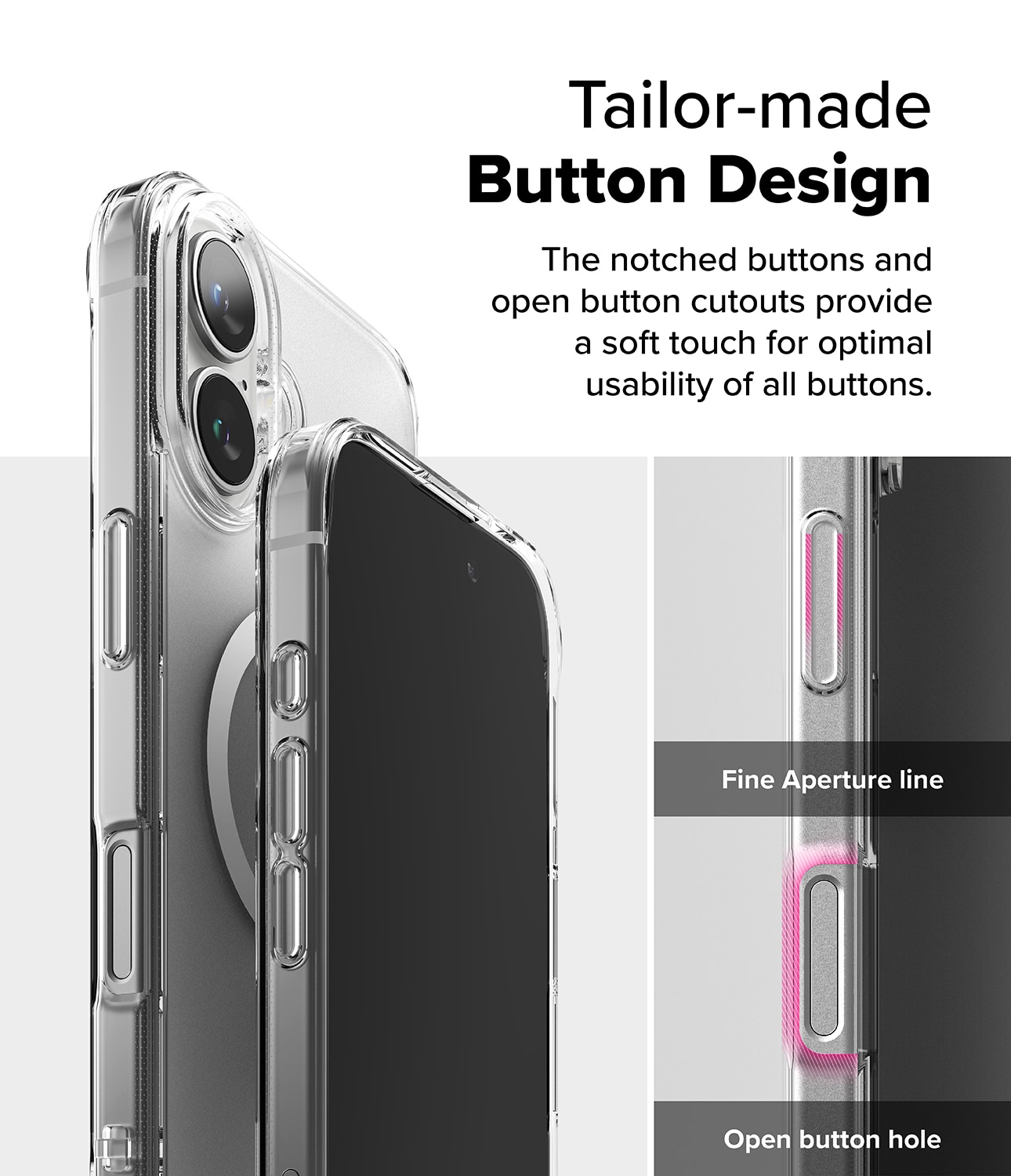 Funda Fusion Magnetic iPhone 16 Plus Transparente