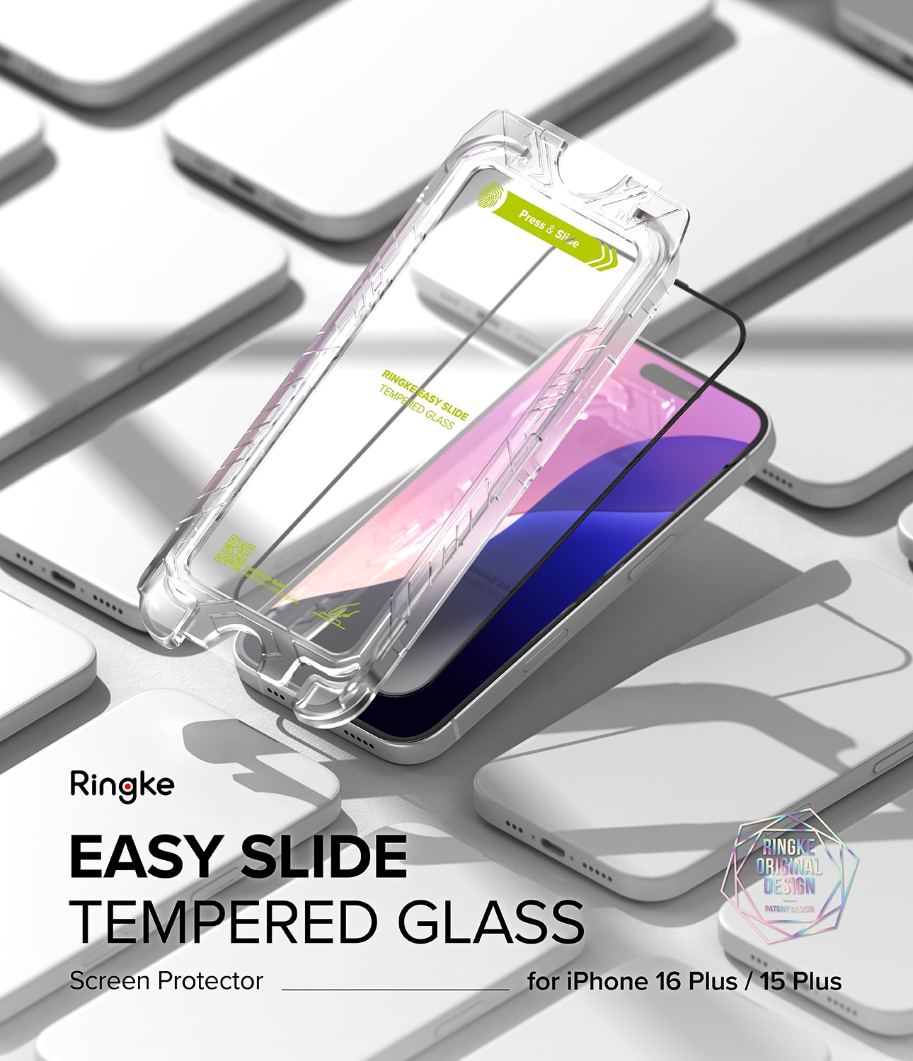 Easy Slide Glass (2 piezas) iPhone 16 Plus