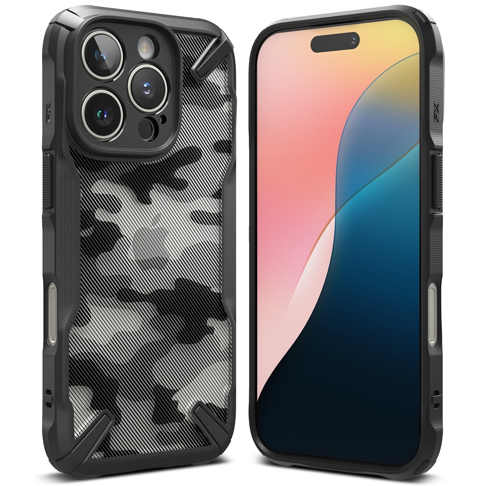 Funda Fusion X iPhone 16 Pro Max Camo Black