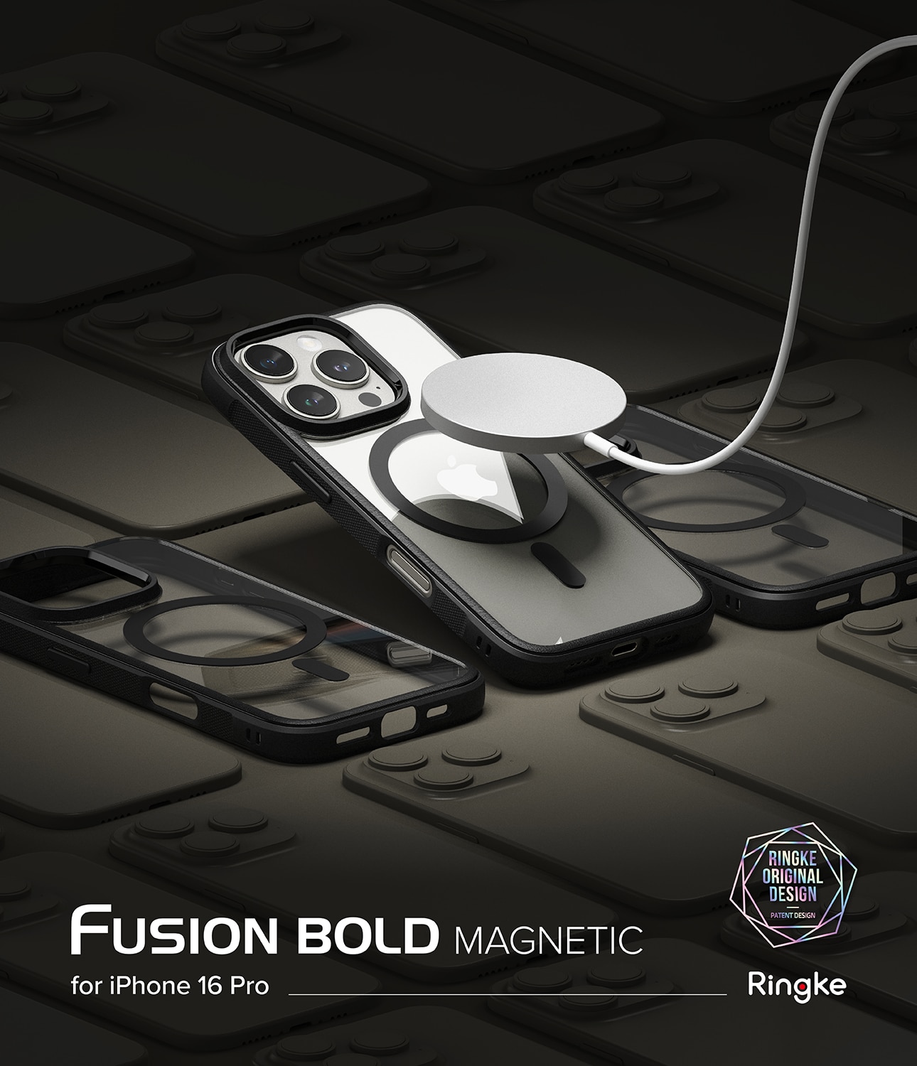 Funda Fusion Bold Magnetic MagSafe iPhone 16 Pro Black