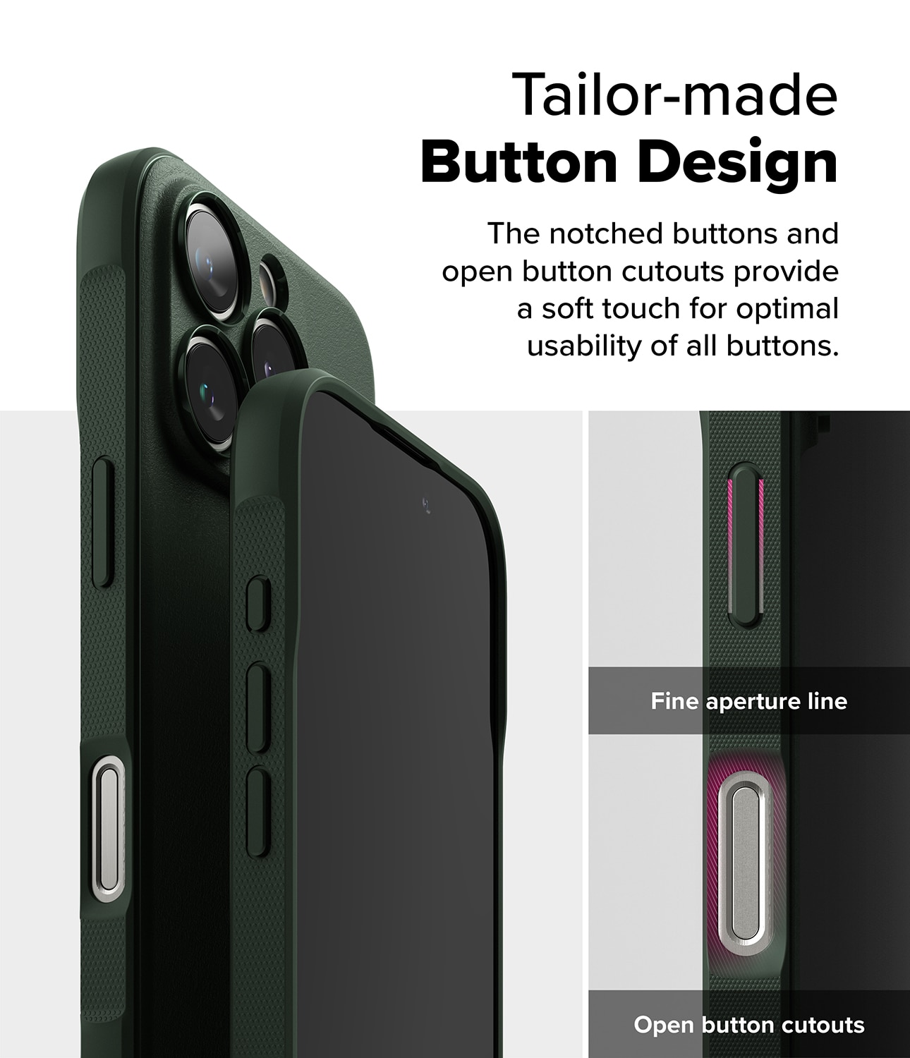 Funda Onyx iPhone 16 Pro Dark Green