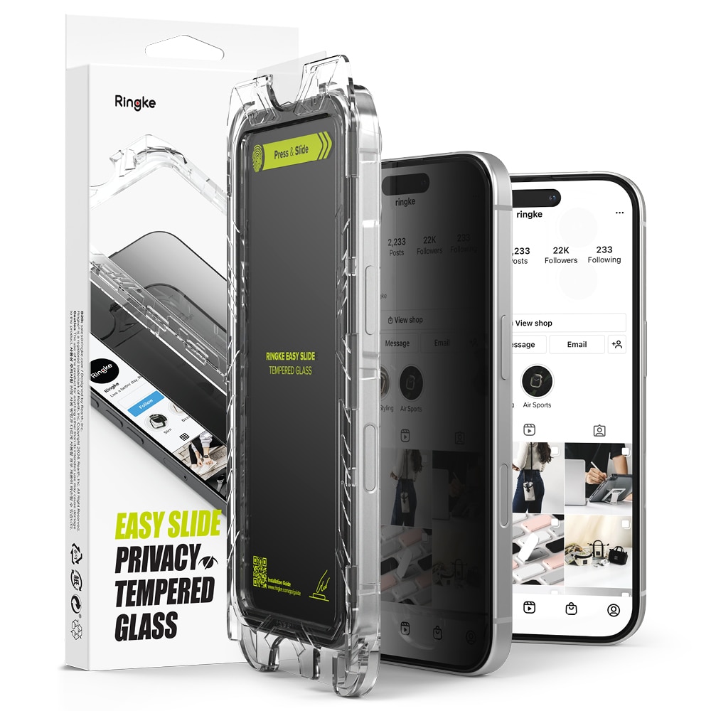 Easy Slide Privacy Glass (2 piezas) iPhone 16 Pro Max