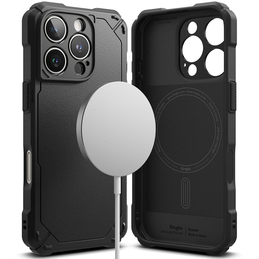 Rugged Gear Magnetic Funda iPhone 16 Pro Black