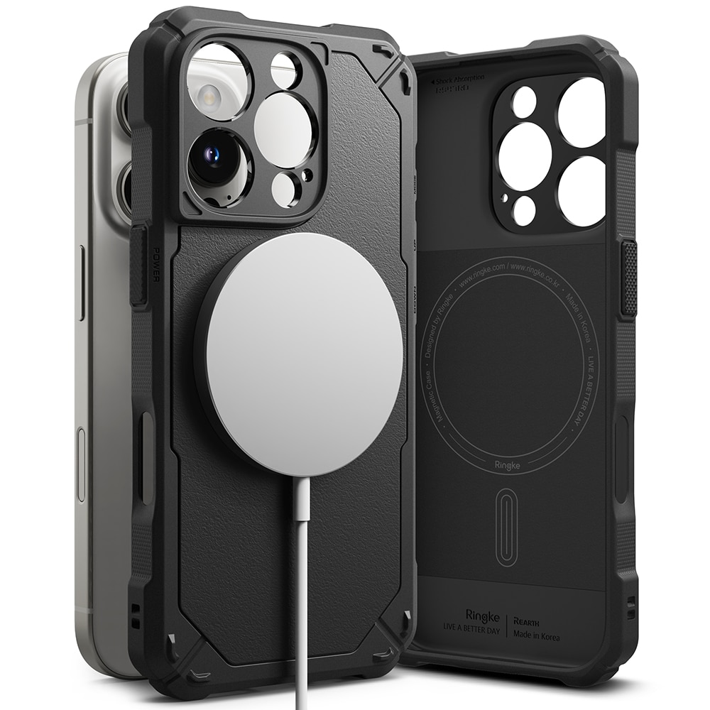 Rugged Gear Magnetic Funda iPhone 16 Pro Black