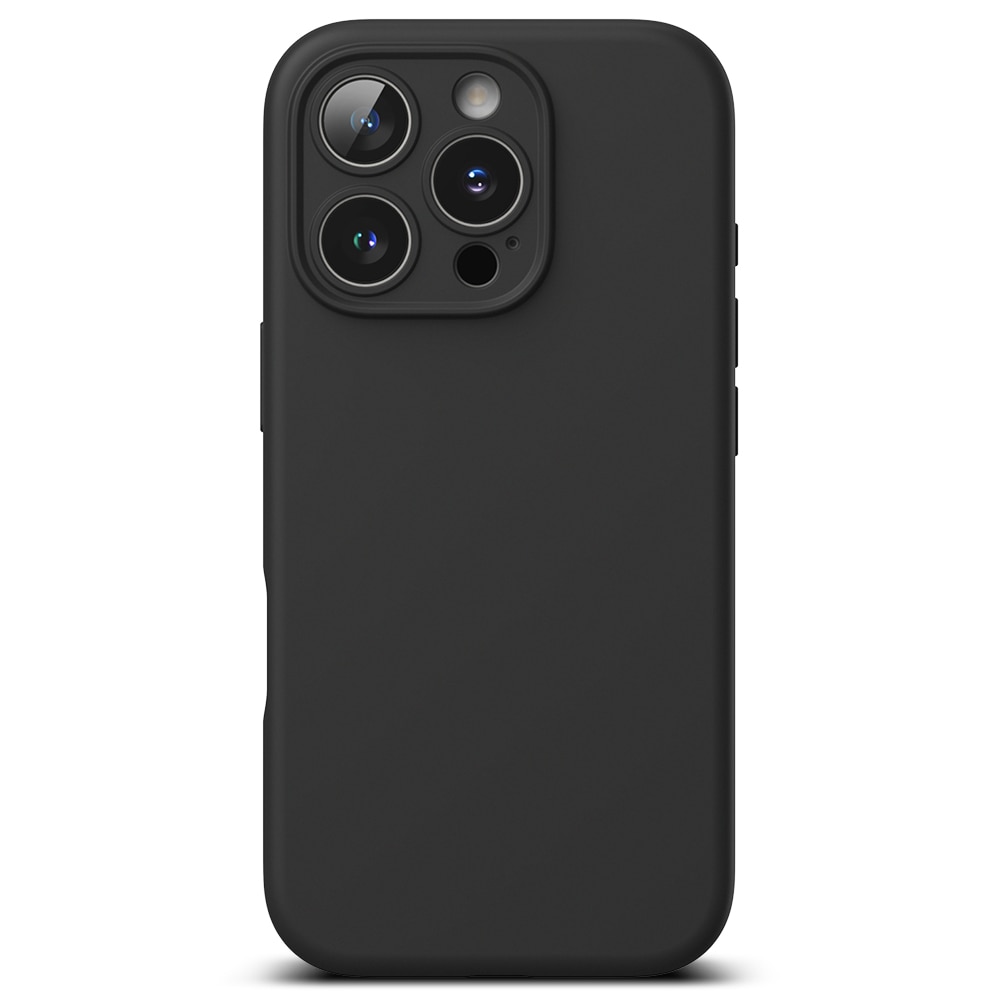 Silicone Magnetic Funda iPhone 16 Pro Black