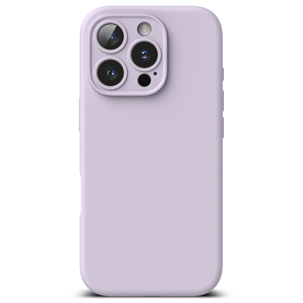 Silicone Magnetic Funda iPhone 16 Pro Max Light Purple