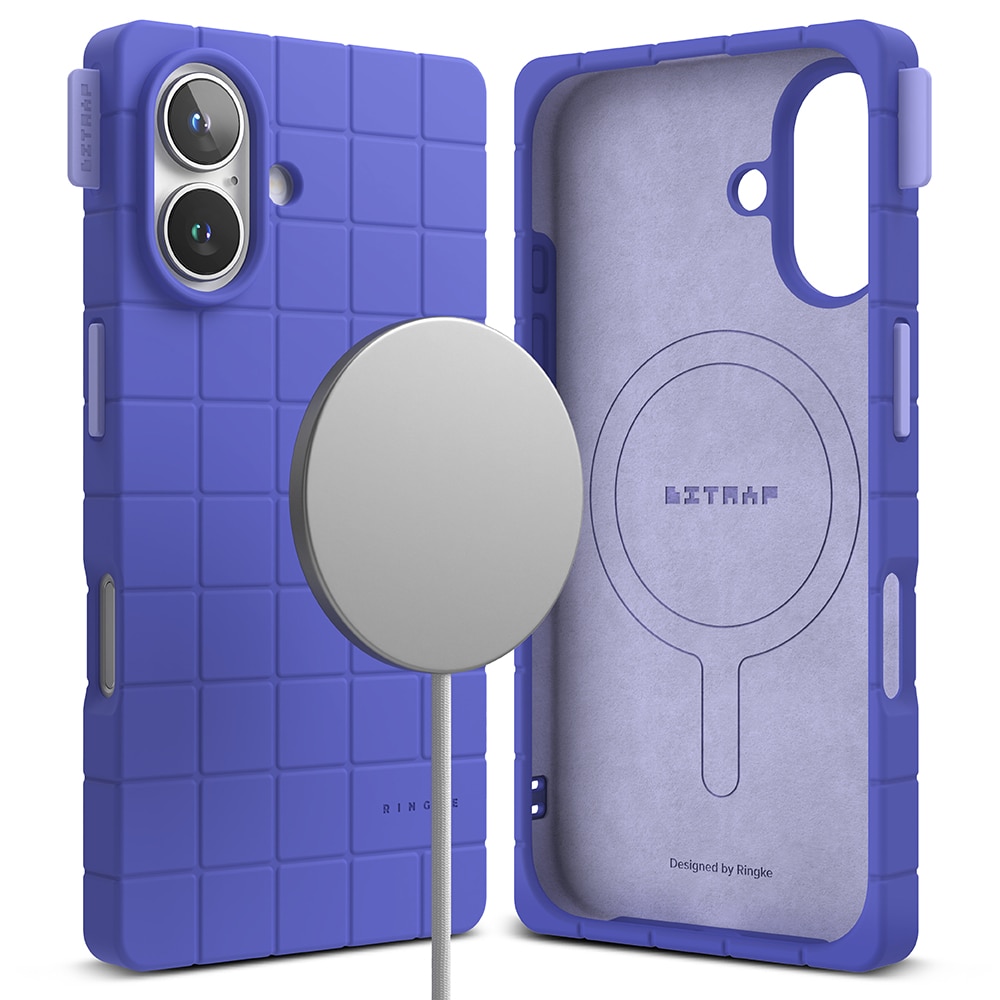 Bitmap Silicone Magnetic Funda iPhone 16 Ultramarine