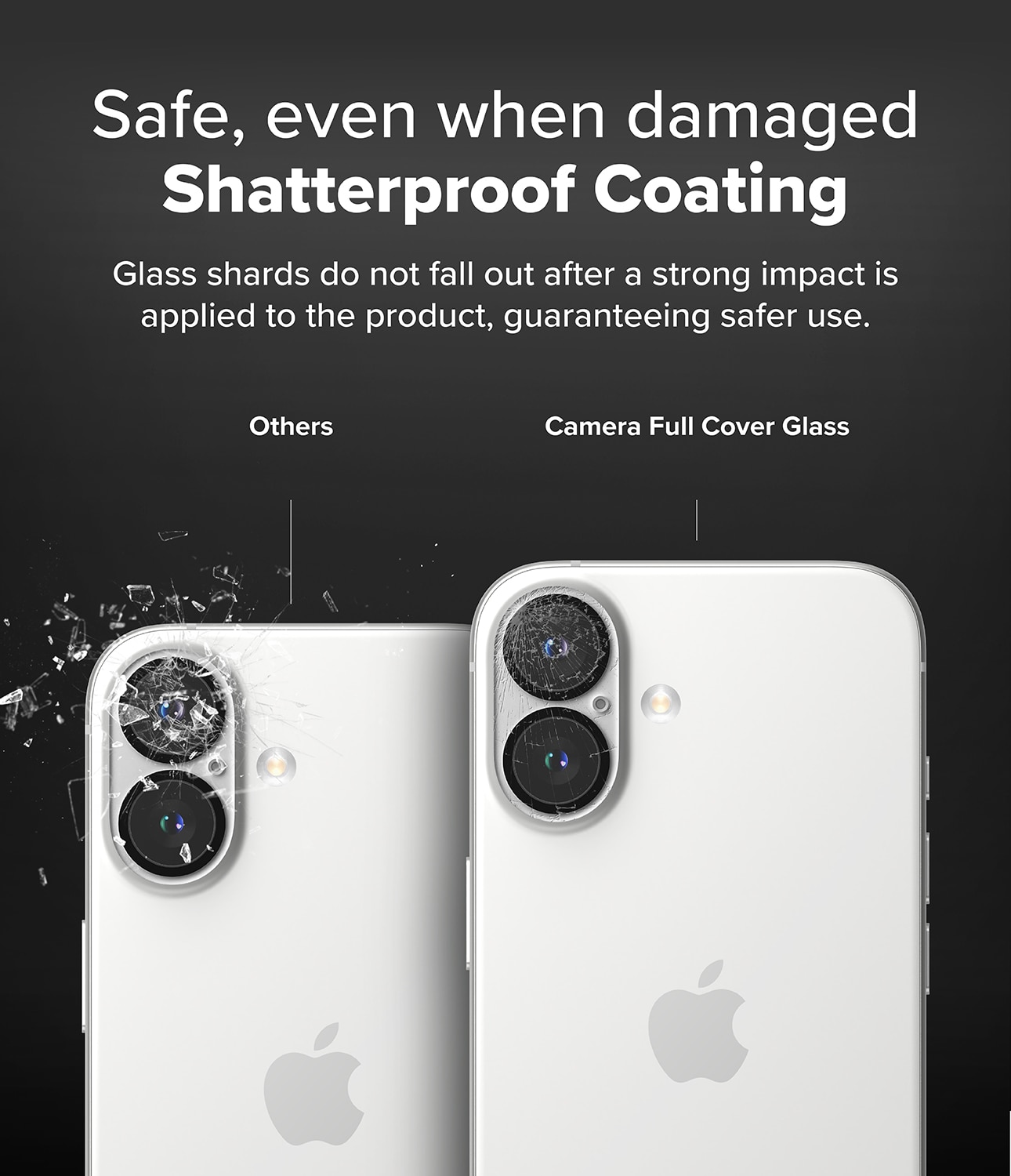 Camera Protector Glass (2 piezas) iPhone 16 Plus