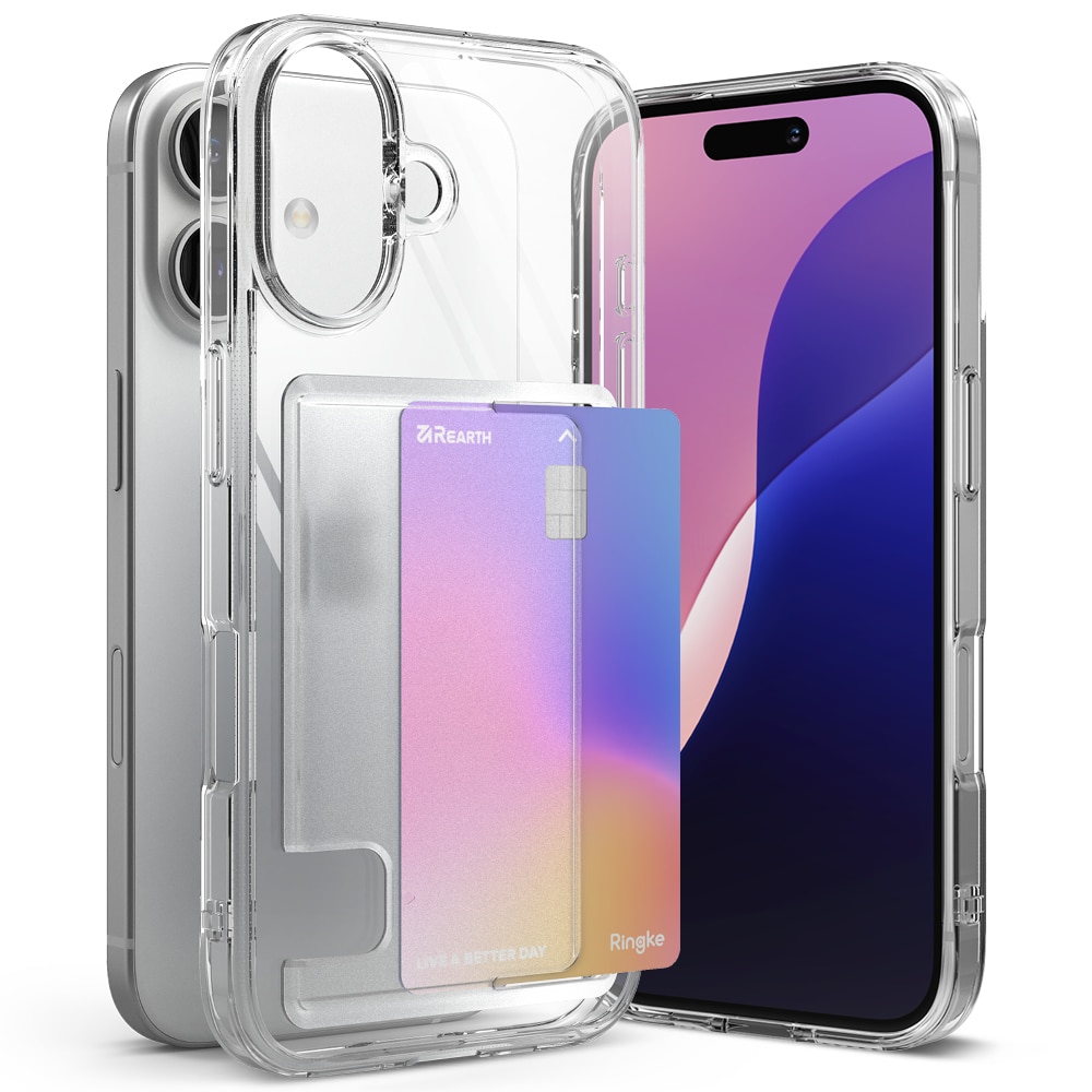 Funda Fusion Card iPhone 16 Plus transparente