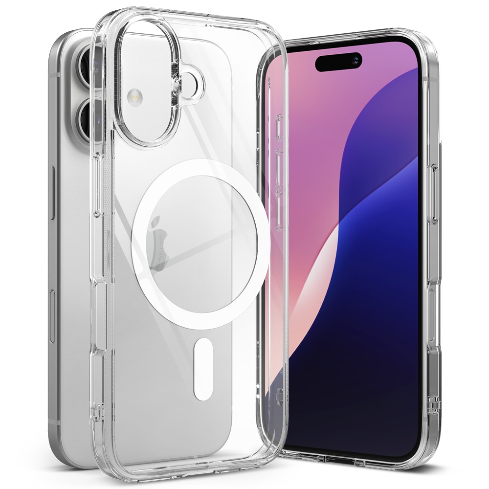 Funda Fusion Magnetic iPhone 16 Plus Transparente