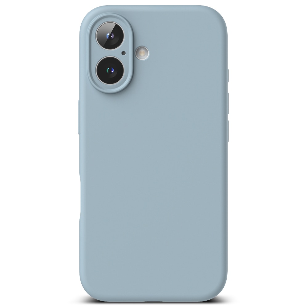 Silicone Magnetic Funda iPhone 16 Blue