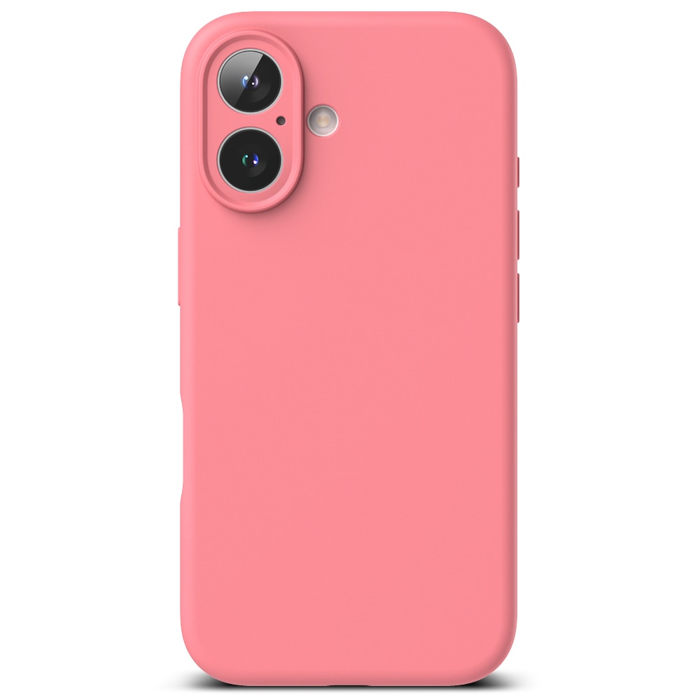 Silicone Magnetic Funda iPhone 16 Pink