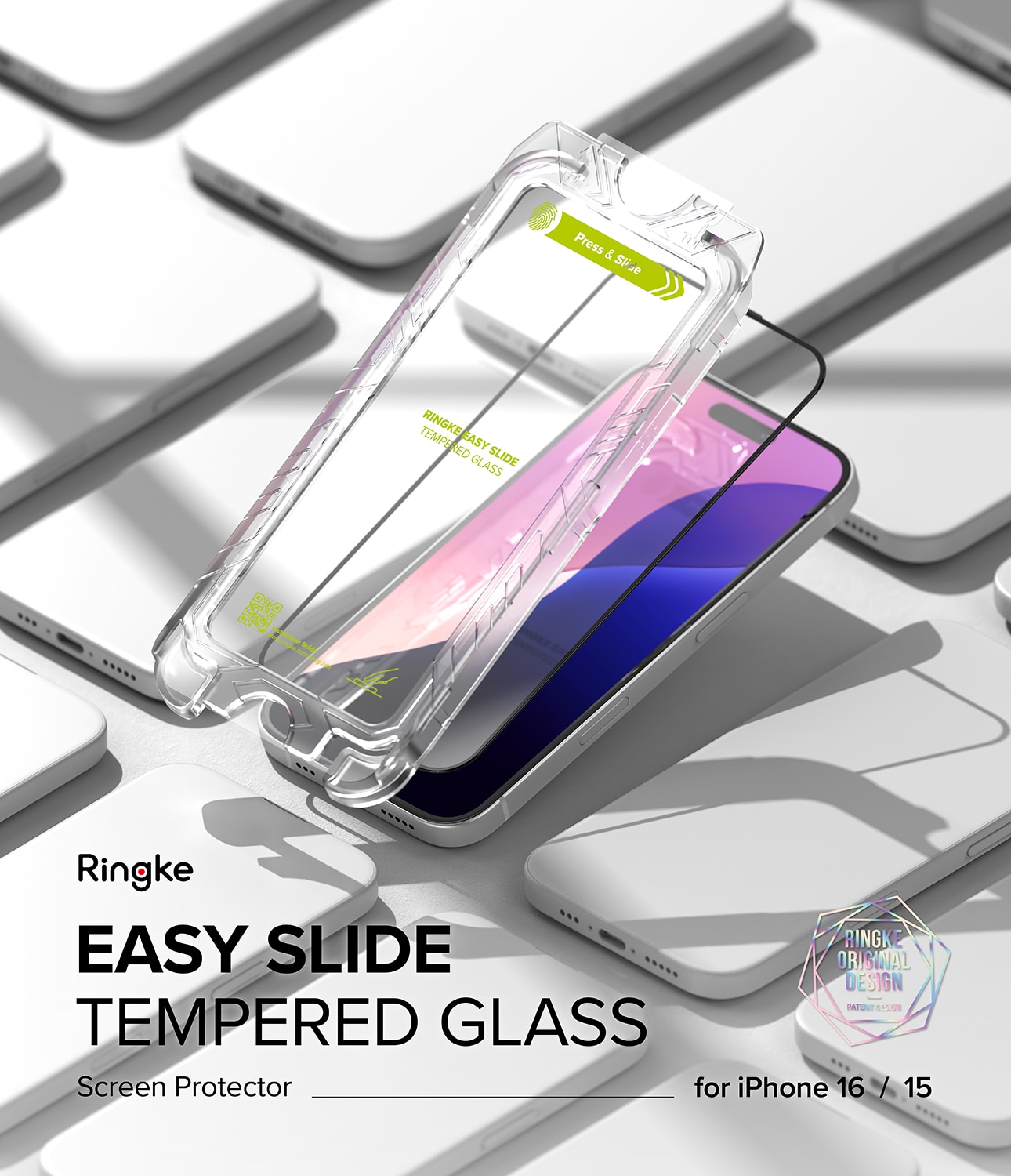 Easy Slide Glass (2 piezas) iPhone 16