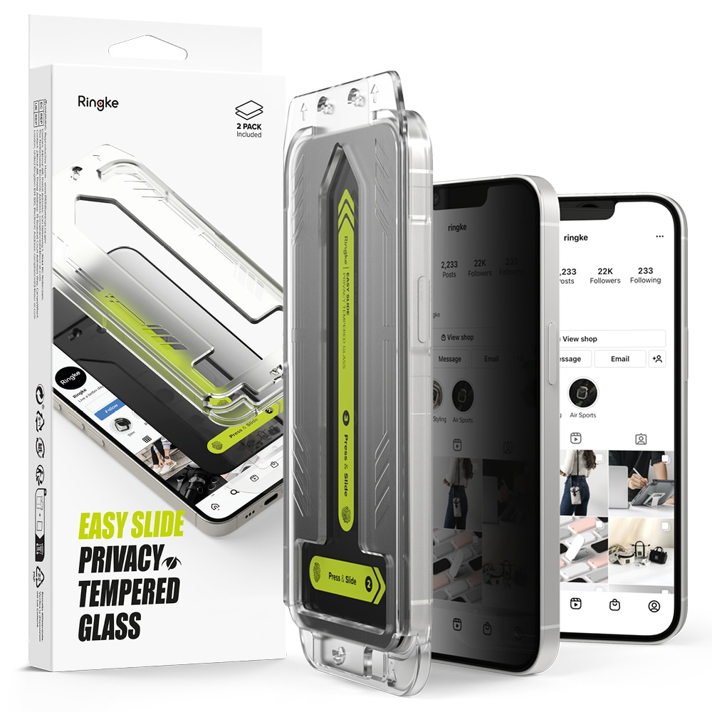 Easy Slide Privacy Glass (2 piezas) iPhone SE 4