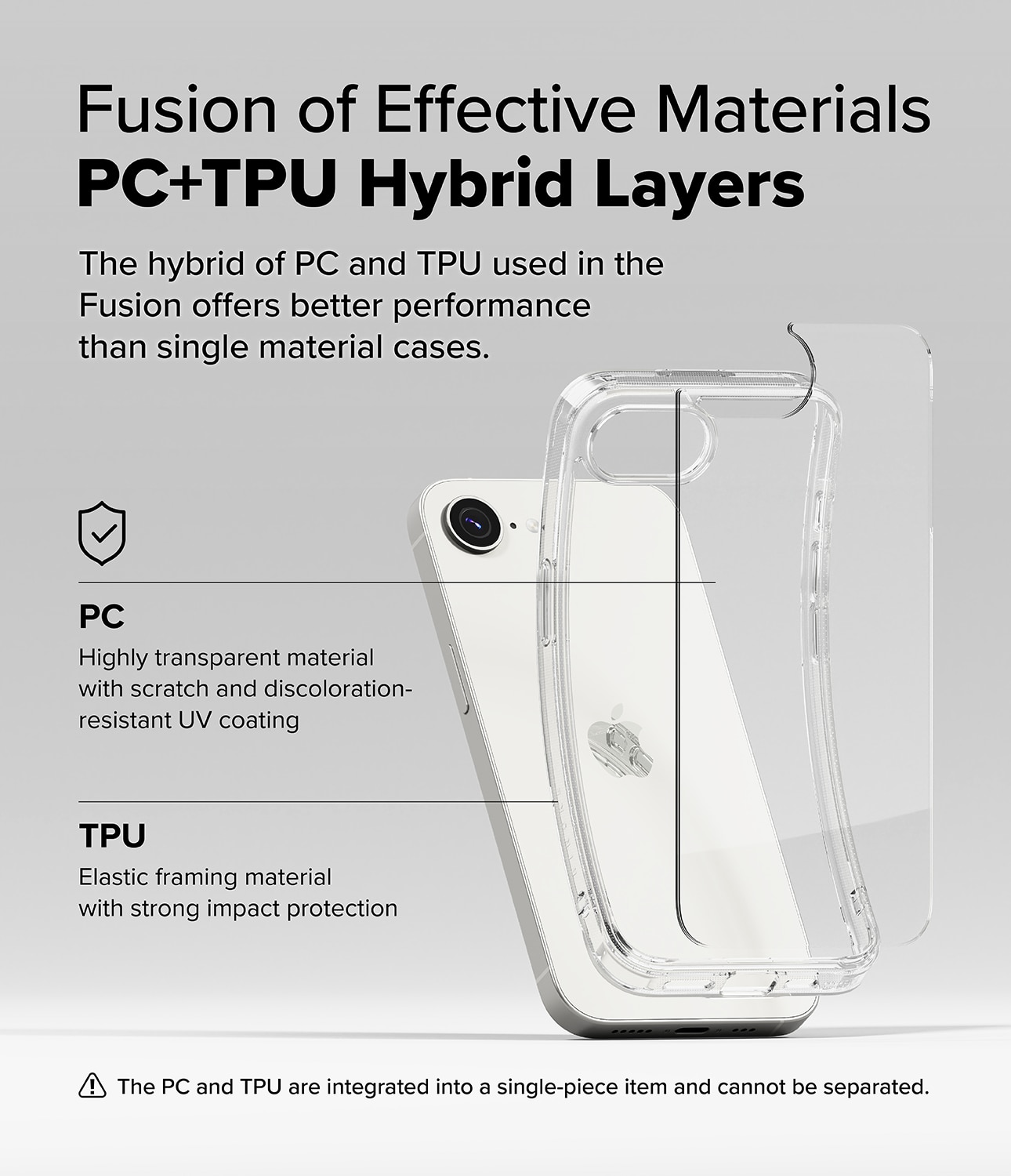 Funda Fusion iPhone SE 4 Clear