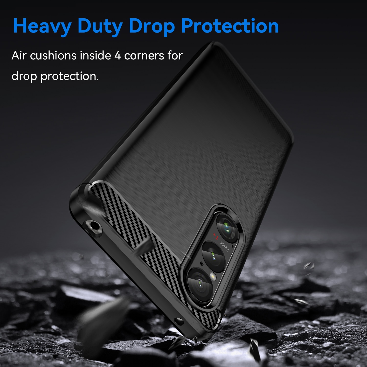 Funda TPU Brushed Sony Xperia 1 VI Black