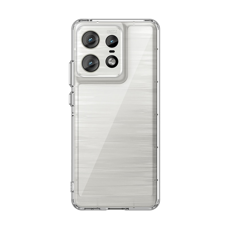 Funda híbrida para Motorola Edge 50 Pro transparente