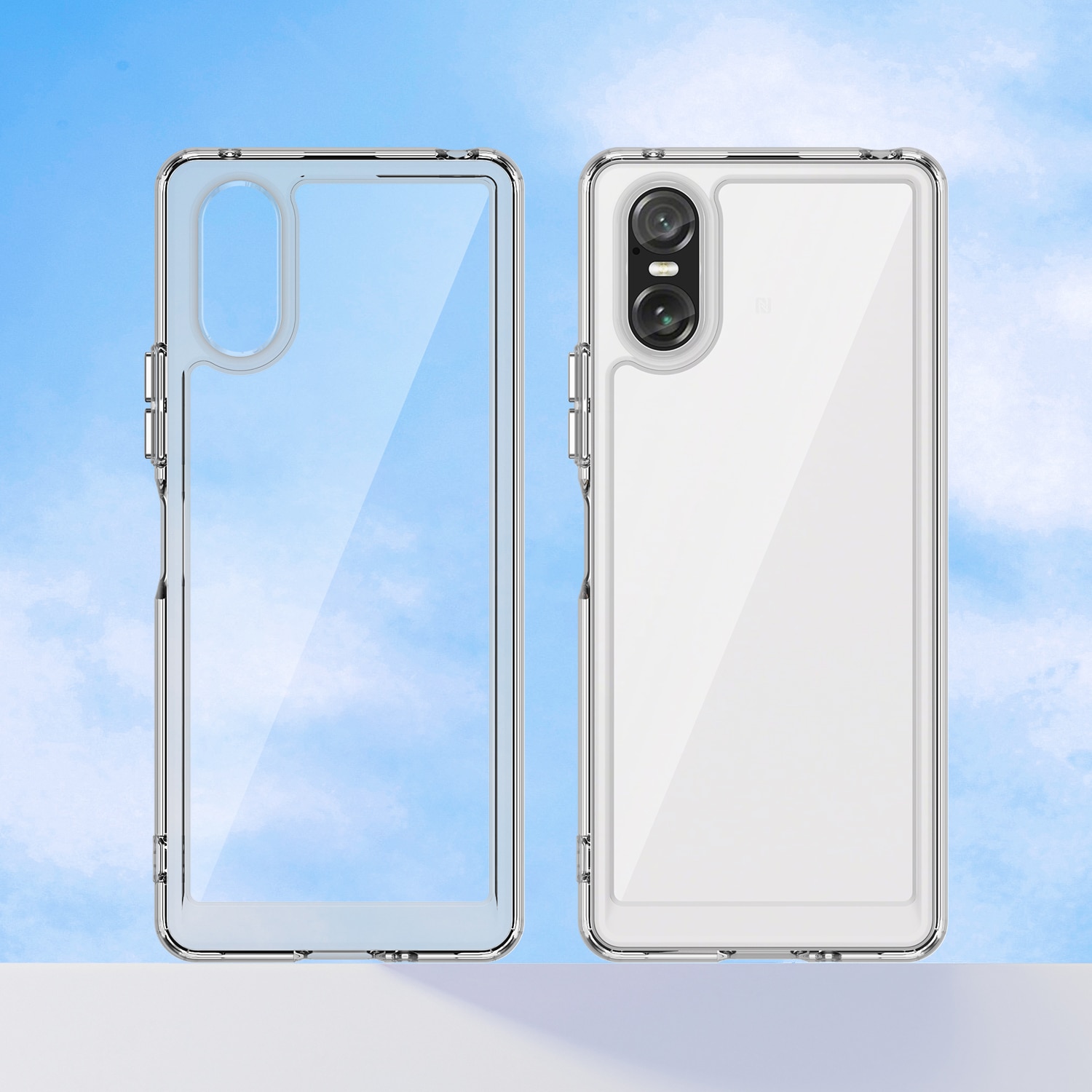 Funda híbrida para Sony Xperia 10 VI transparente