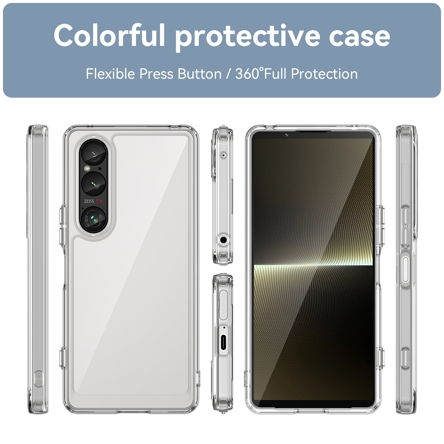 Funda híbrida para Sony Xperia 1 VI transparente