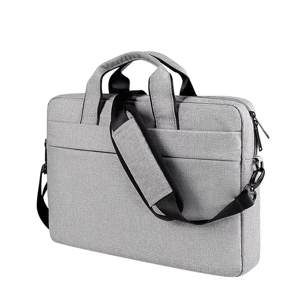 Bolsa para laptop con correa hombro up to 13,3" gris claro