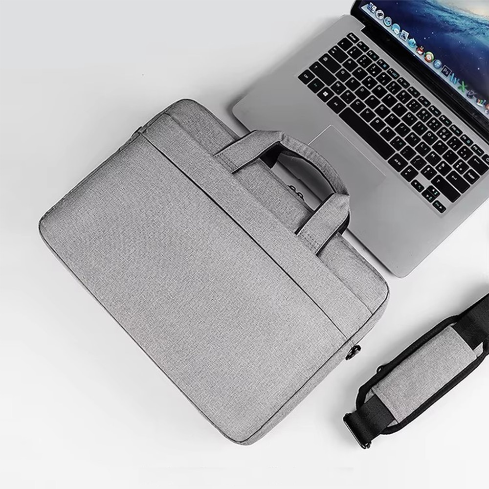 Bolsa para laptop con correa hombro up to 13,3" gris claro