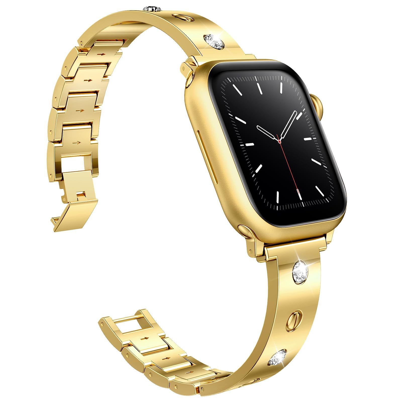 Correa Bangle Diamond Apple Watch Series 10 42mm, oro