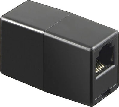 Network connector 8P/8C RJ45 negro