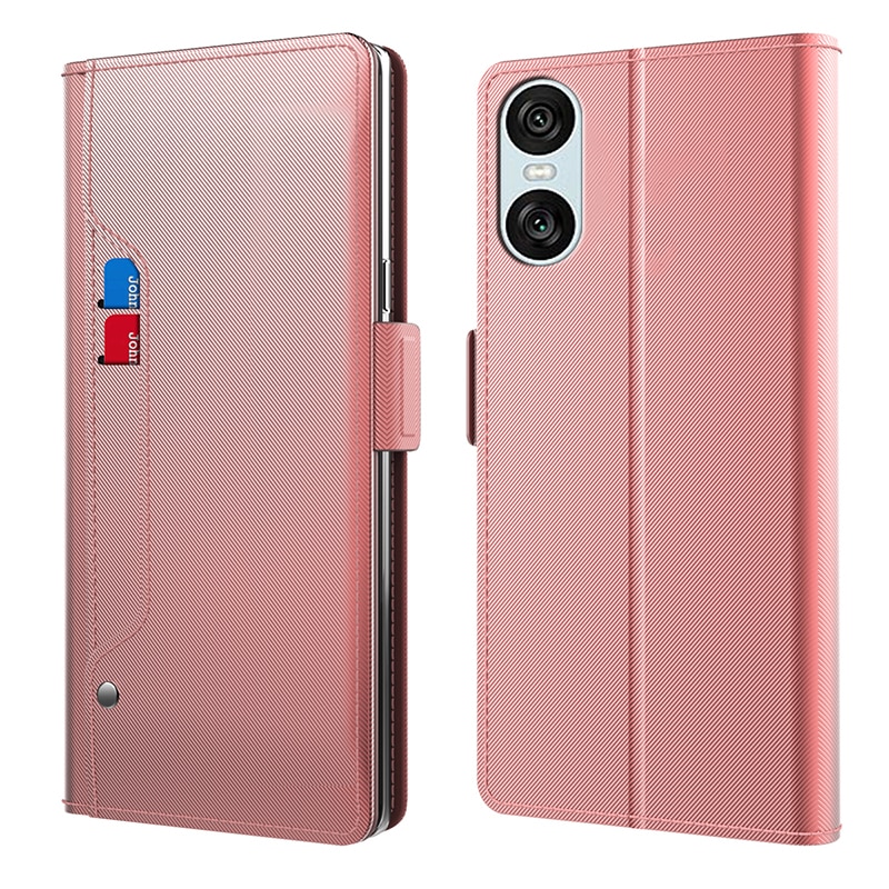 Funda con solapa Espejo Sony Xperia 10 VI oro rosado