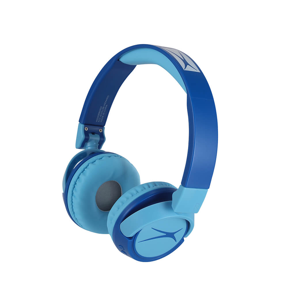 Auriculares inalámbricos On-Ear para niños 2 en 1, azul