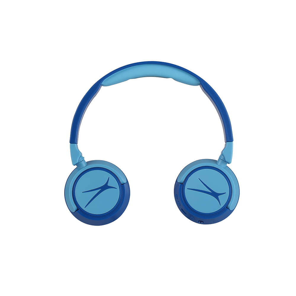 Auriculares inalámbricos On-Ear para niños 2 en 1, azul