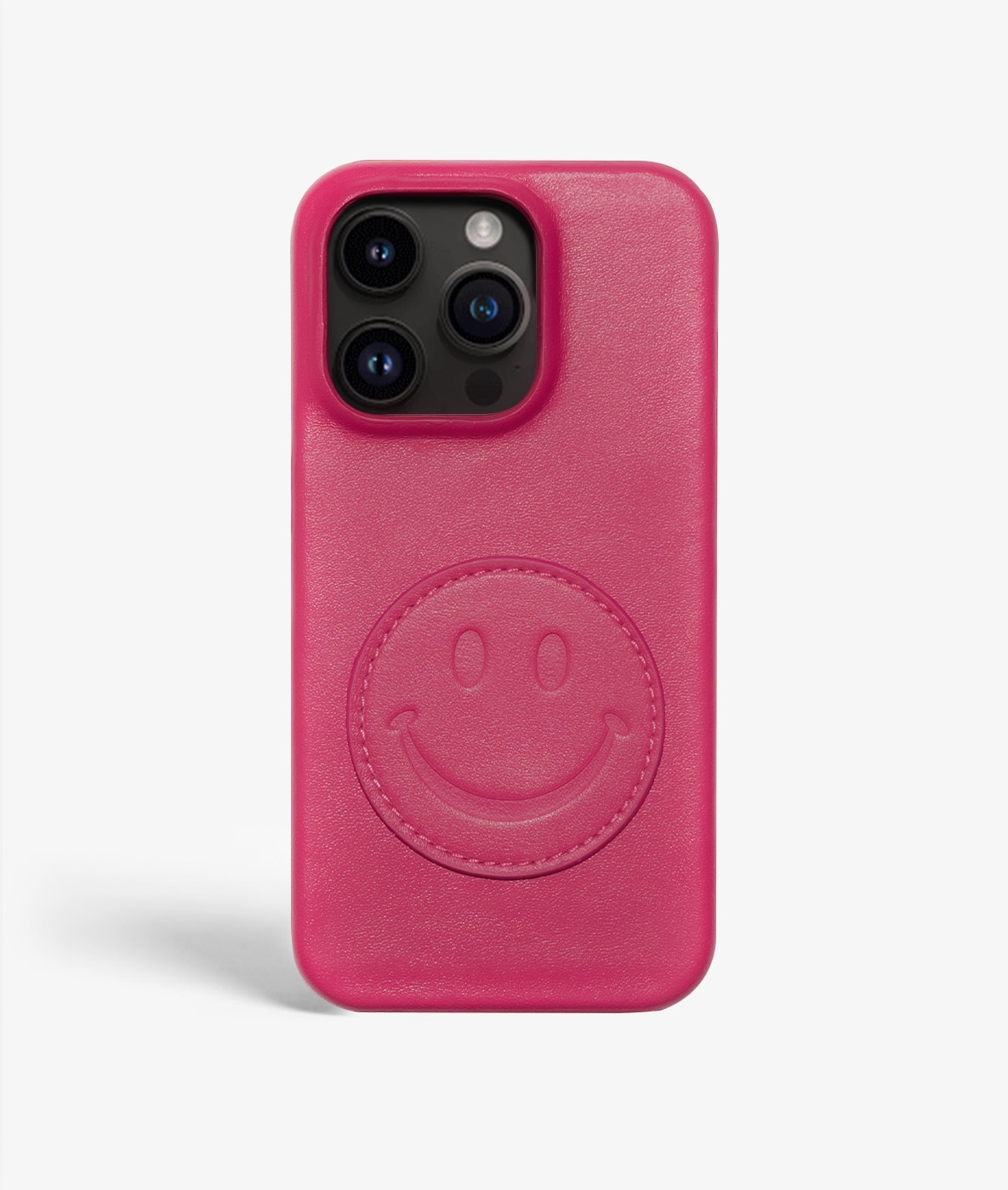 Funda iPhone 14 Pro Max Smiley Pink