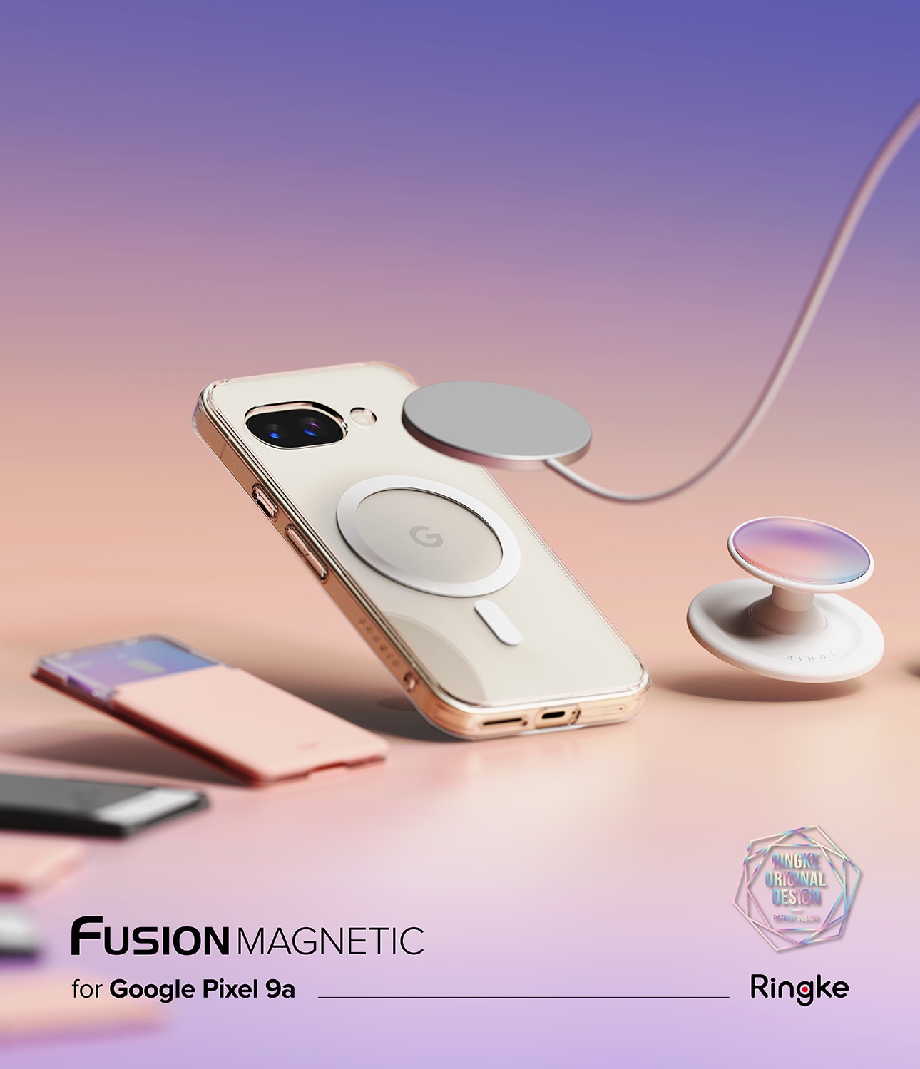 Funda Fusion Magnetic Google Pixel 9a Transparente