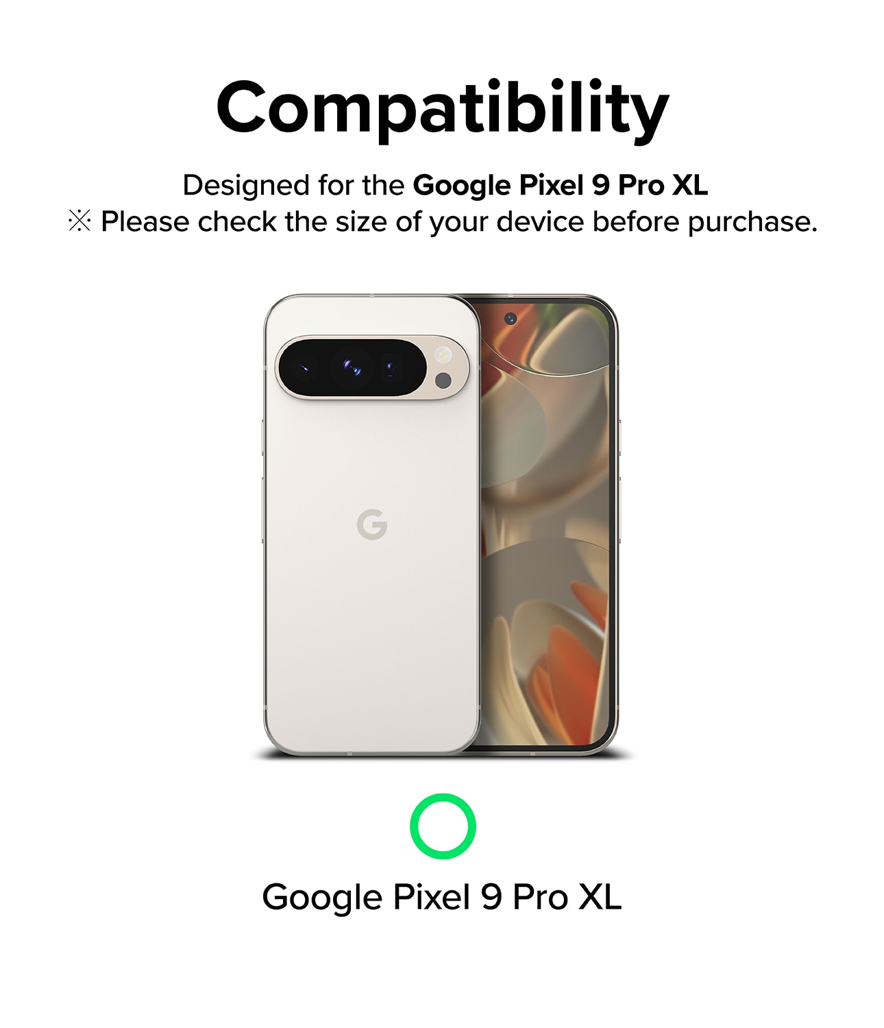 Camera Protector Glass (3-pack) Google Pixel 9 Pro XL Transparente