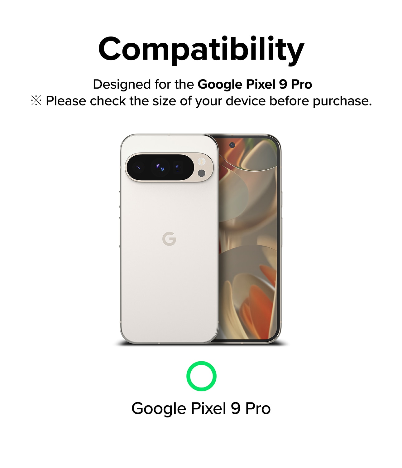 Camera Protector Glass (3-pack) Google Pixel 9 Pro Transparente