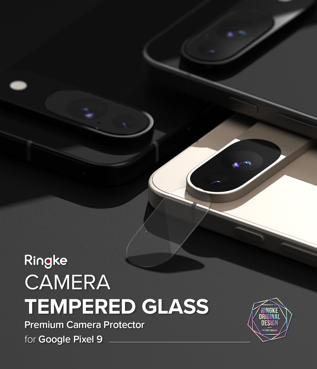 Camera Protector Glass (3-pack) Google Pixel 9 Transparente