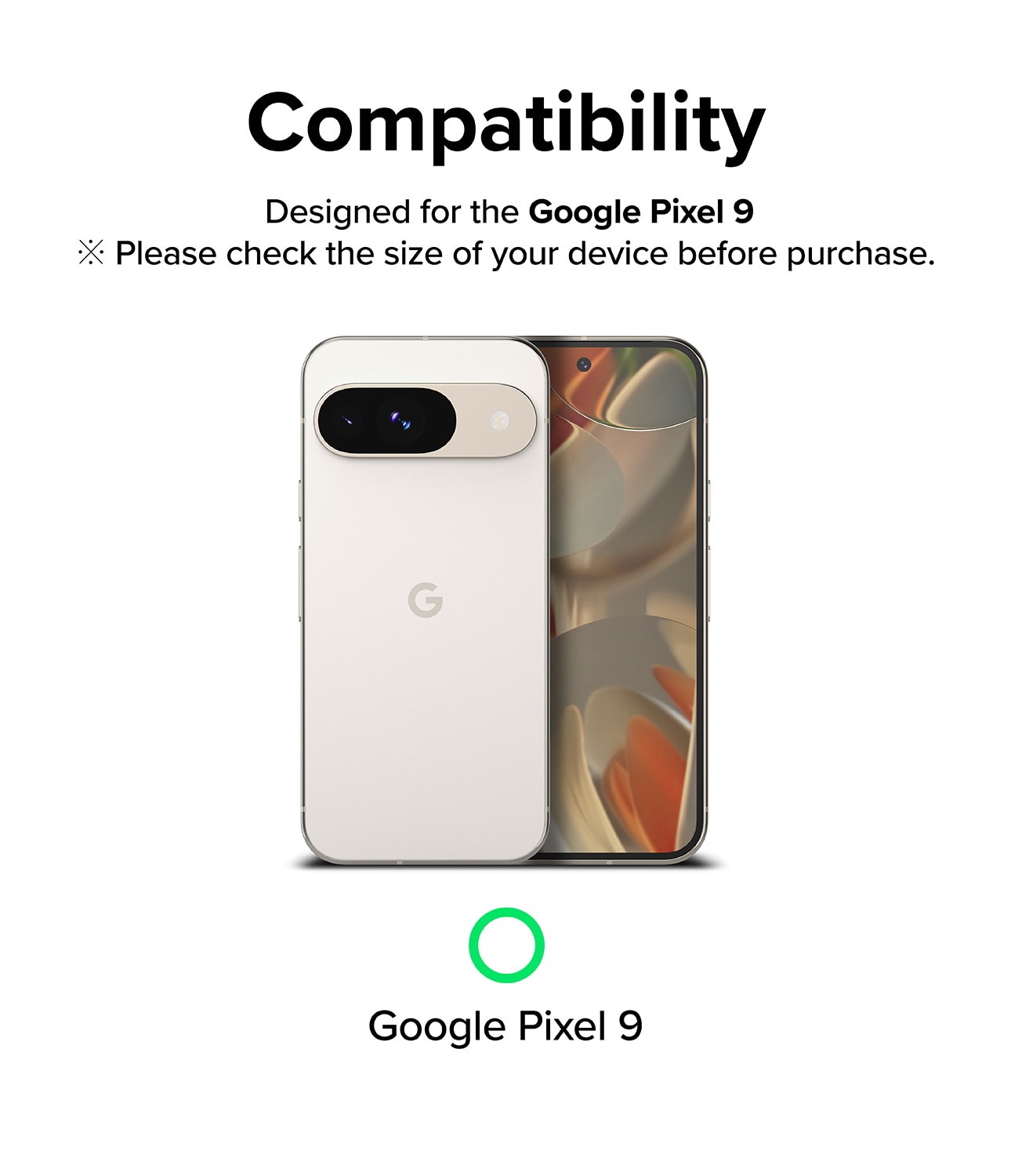 Camera Protector Glass (3-pack) Google Pixel 9 Transparente