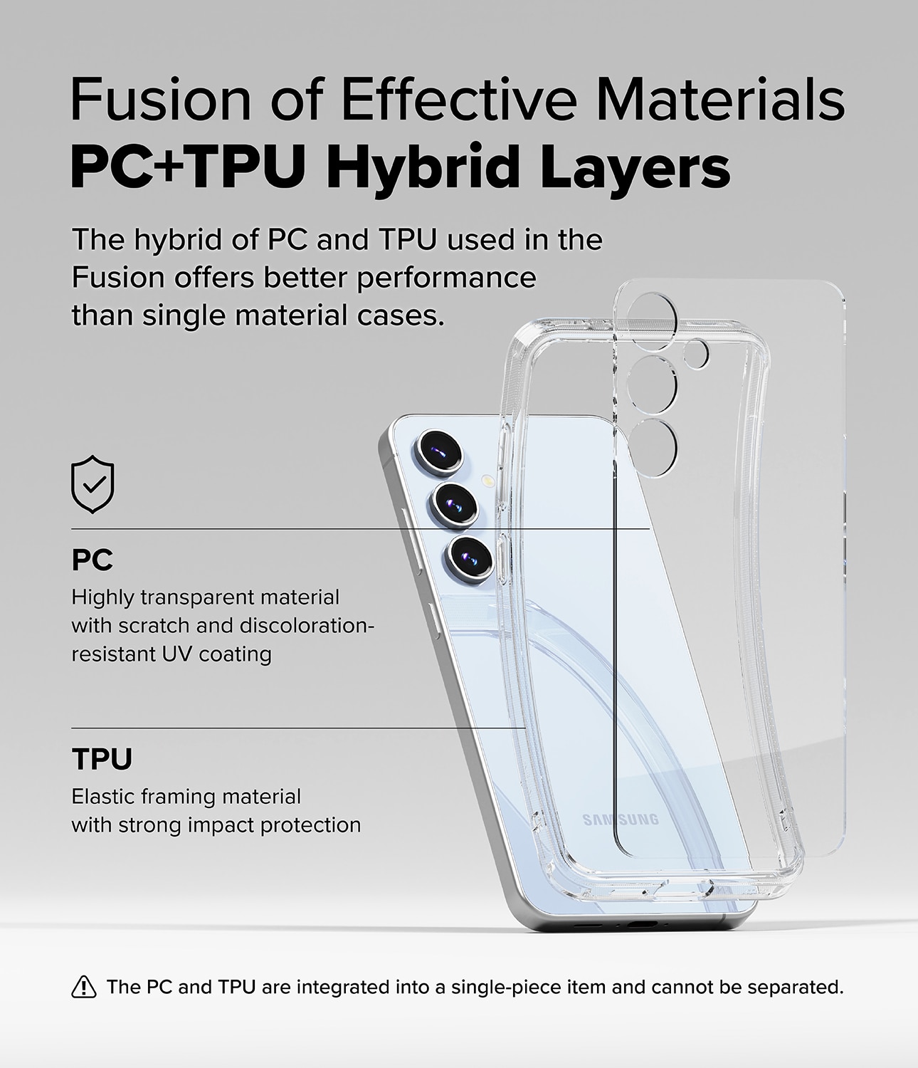 Funda Fusion Samsung Galaxy S24 FE Clear