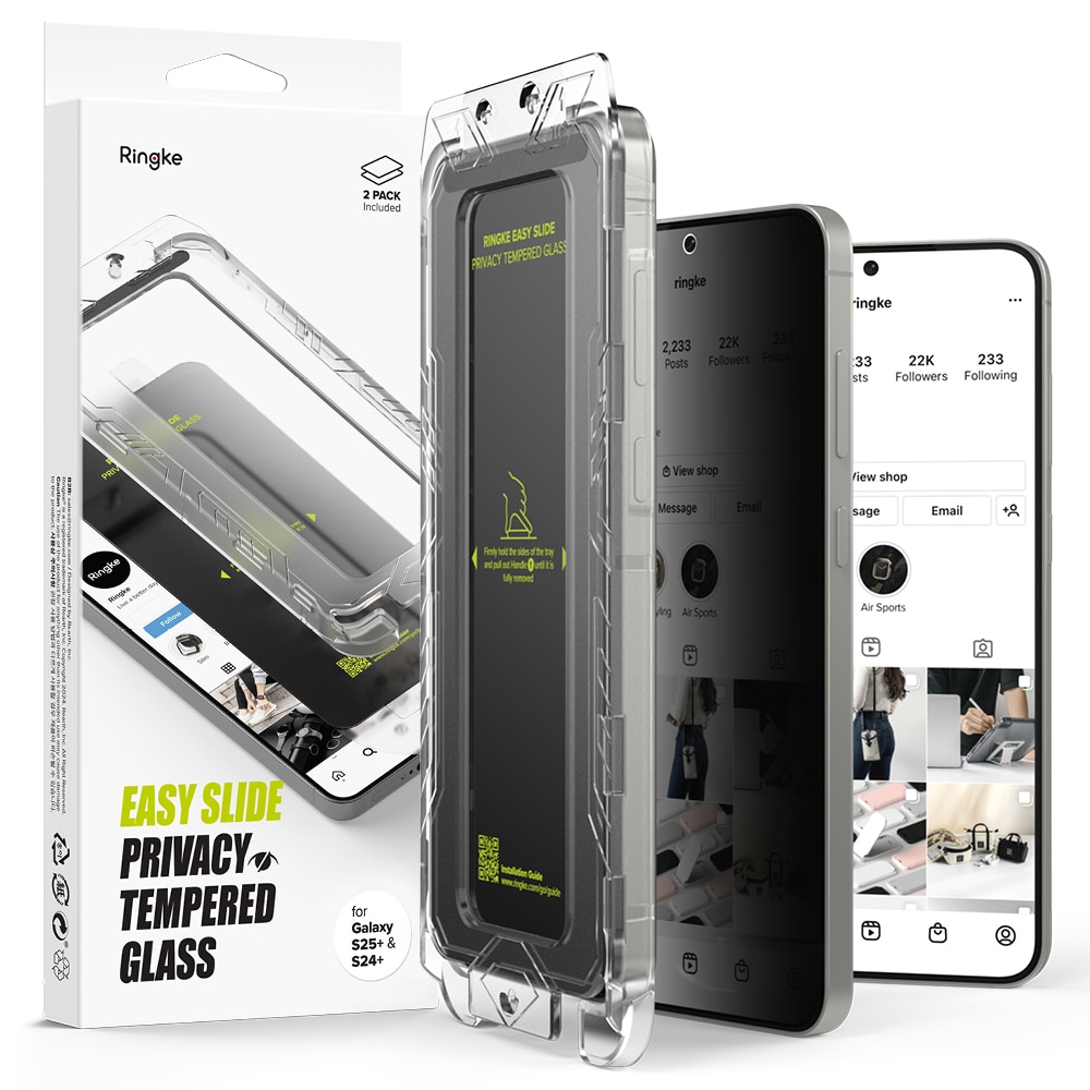 Easy Slide Privacy Glass (2 piezas) Samsung Galaxy S25 Plus