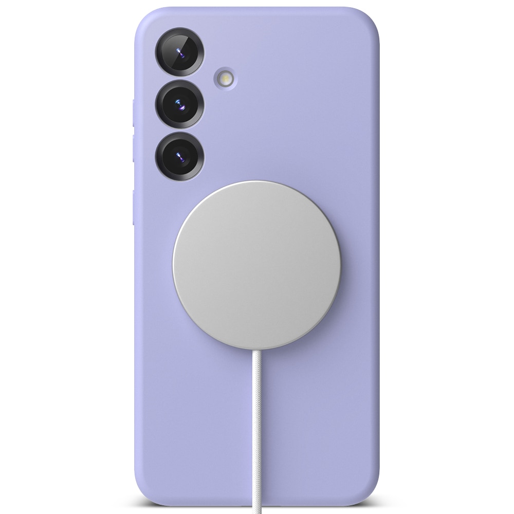 Silicone Magnetic Funda Samsung Galaxy S25 Plus Lavender